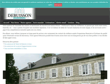 Tablet Screenshot of debuissonimmobilier.fr